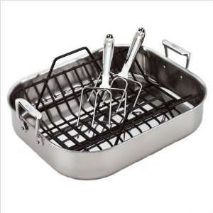  Stainless Large Roasting Pan with Rack