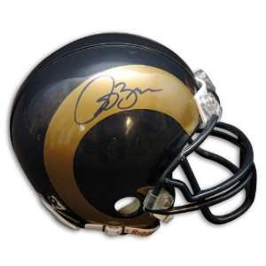  Isaac Bruce St. Louis Rams Autographed Mini Helmet 