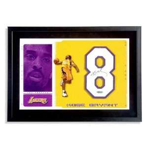Kobe Bryant Signed Lakers Jersey #s Framed UDA  Sports 