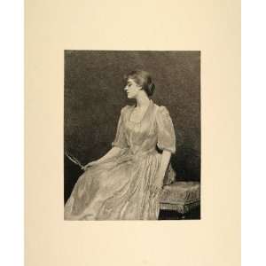   Victorian Woman Portrait D. M. Bunker   Original Print