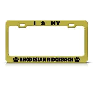  Rhodesian Ridgeback Dog Animal Metal license plate frame 