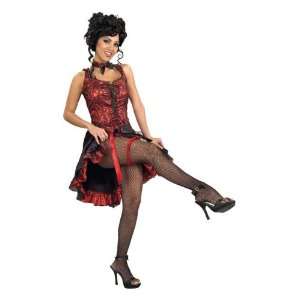 Red Adult Can Can Dancer Costume. Small (6 10) Toys 