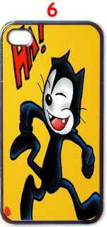 Felix The Cat Cartoon Apple iPhone 4 Case (Black)  