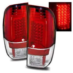  08 09 Ford F 250/350/450/550 Super Duty Red/Clear LED Tail 