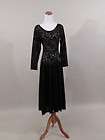 vtg Victorias Secret black night dress gown sheer lace