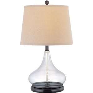  Hendrick Collection 1 Light 20ö Clear Glass Table Lamp 