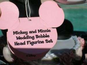 MICKEY MINNIE MOUSE BRIDE AND GROOM BOBBLE HEAD DOLLS NODDERS  
