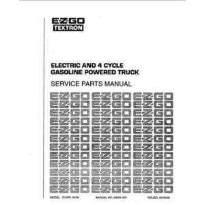  EZGO 28269G01 1995 1996 Service Parts Manual for E Z GO 