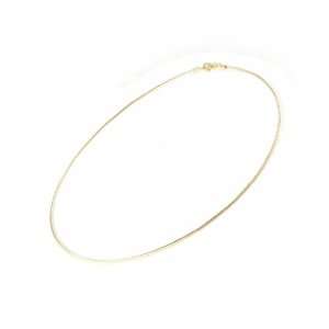  Necklace vermeil Cable 1 mm (0. 04). Jewelry