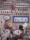Teddy n Friends Dale Burdett Cross Stitch Book Playing Nursery Wagons 