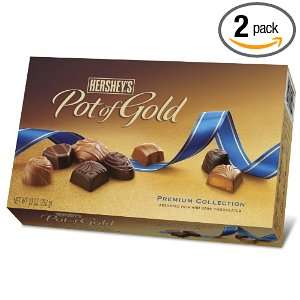 Hersheys Pot of Gold Assorted Milk and Dark Chocolate Premium 