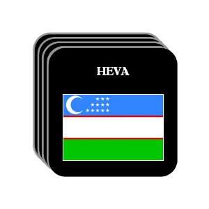  Uzbekistan   HEVA Set of 4 Mini Mousepad Coasters 