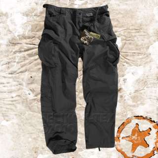   SPECIAL FORCES (SFU) TROUSERS, ARMY COMBAT CARGO PANTS BLACK TWILL