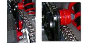 Powerlip Roller Bracket Kit Honda TRX450R Red 04 05 06  
