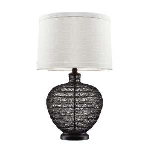   Lighting D2270 Lincoln Table Lamp, Bronze Finish with Highlights Home