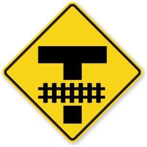  Highway Light Rail Transit Grade Crossing (symbol 
