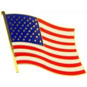  American Flag Wavy Pin 1 1/2 Arts, Crafts & Sewing