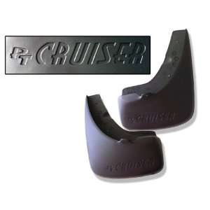 Mopar 82205781 OEM Chrysler PT Cruiser Logo Rear Molded Splash Guards 