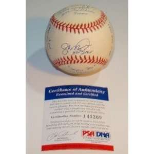  Joe Montana Autographed Baseball   16 STATBALL PSA Sports 