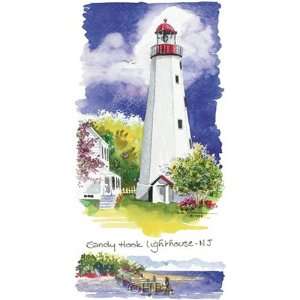  Sandy Hook Lighthouse Finest LAMINATED Print Kim Attwooll 