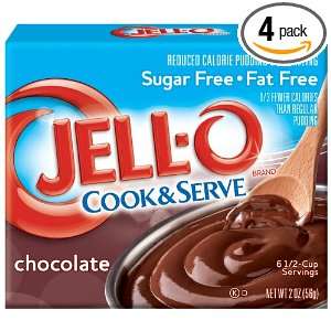 JELL O Instant Pudding Snacks, Sugar Free Chocolate, 2.01 Ounce Boxes 