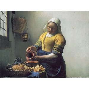  Hand Made Oil Reproduction   Jan Vermeer   24 x 18 inches 