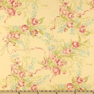 44 Wide Sweet Escape Large Bouquet Buttercup Fabric By 