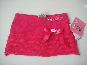 HELLO KITTY NWT Pink Ruffle Skirt Skort 2 2T Sanrio  