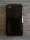 IPHONE 4G CELL PHONE HARD SEE THROUGH BACK CASE (BRAND NEW) BLACK