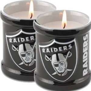    Oakland Raiders Collectibles ~ Candles Set of 2