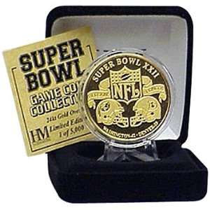  24KT Gold Super Bowl XXII Flip coin