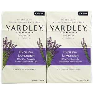 Yardley of London Moisturizing Soap English Lavender 3+1 Free (Pack of 