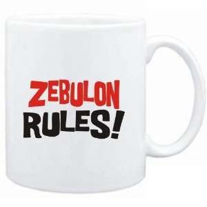  Mug White  Zebulon rules  Male Names