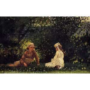  oil paintings   Winslow Homer   24 x 16 inches   Scene at Houghton 
