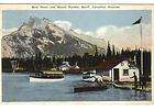 Vintage Canadian Rockies, Townsite of Banff, Mt Rundle, Canada 