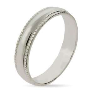 Stackable Reflections Sterling Silver Milgrain Edge Stackable Ring 