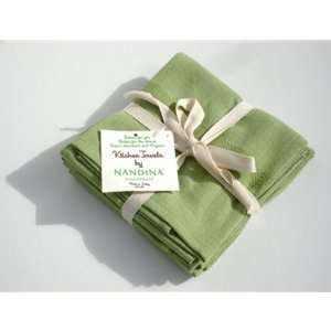 Organic Kitchen Towels   Green (Set of 3) 