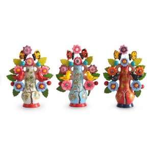  Ceramic sculptures, Spring Cherry Trio (set of 3)