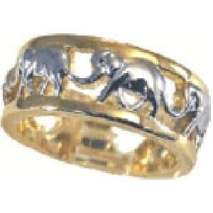 512 18kt Gold Electroplated Elephant Womans Ring (Available in 