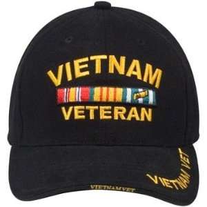  Rothco Vietnam Veteran Black Deluxe Low Profile Insignia 