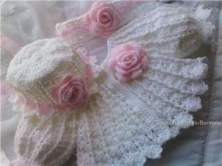   Crochet Pattern for Matinee Set, Newborn/Reborn & 0 3 Months #25