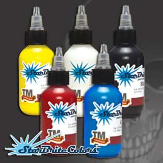   Professional, Sterilized Tattoo Ink, USA Made by StarBrite tattoo ink