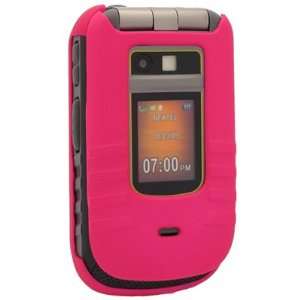 com Crystal Hard Pink Rubberized Cover Sleeve Case for MOTOROLA i680 