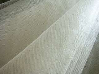 Q21 Ivory Stiff Mesh/Net Fabric Wedding Decor by Yard  