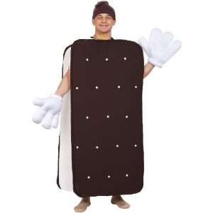 Lets Party By Peter Alan Inc Ice Cream Sandwich Adult Costume / Brown 