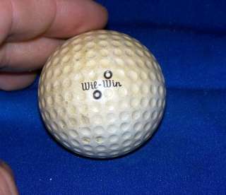Vintage Antique Wilson Wil Win Signature Golf Ball  