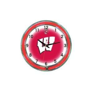  Wisconsin 18 Neon Wall Clock