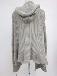 INHABIT Gray Knit Long Sleeve Hooded Cardigan Sweater M  