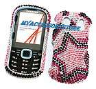 Samsung U460 Intensity 2 II Pink Stars Crystal Glitter Bling Phone 