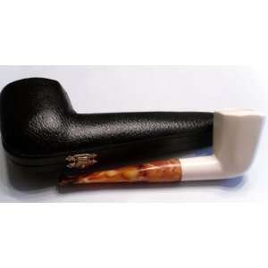 Meerschaum Smoking Pipe   Abstract Plain Smooth Contemporary Bowl 